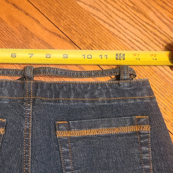 Vintage Y2K unique cut out low waist bell bottom jeans Y.O.Y.O. brand NTW - Picture 5 of 10